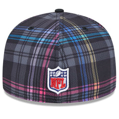 Jacksonville Jaguars New Era 2024 NFL Crucial Catch Plaid 59FIFTY Fitted Hat - Black Hats