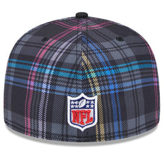 New York Jets New Era 2024 NFL Crucial Catch Plaid 59FIFTY Fitted Hat - Black Hats