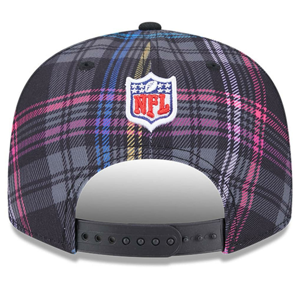 Jacksonville Jaguars New Era 2024 NFL Crucial Catch Plaid 9FIFTY Snapback Hat - Black Hats