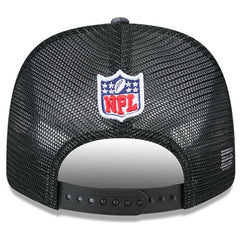Jacksonville Jaguars New Era 2024 NFL Crucial Catch Plaid 9SEVENTY Trucker Snapback Hat - Black Hats