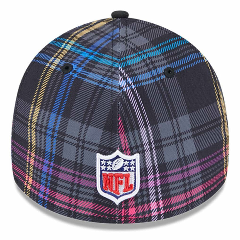 Jacksonville Jaguars New Era 2024 NFL Crucial Catch Plaid 39THIRTY Flex Hat - Black Hats