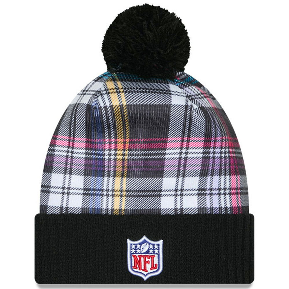 New York Jets New Era 2024 NFL Crucial Catch Cuffed Knit Hat with Pom - Black Hats
