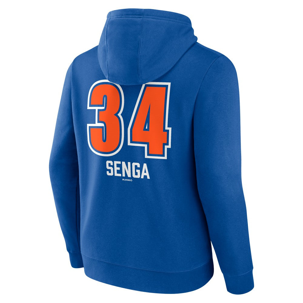 Kodai Senga New York Mets Fastball Player Name & Number Pullover Hoodie - Royal Hoodies