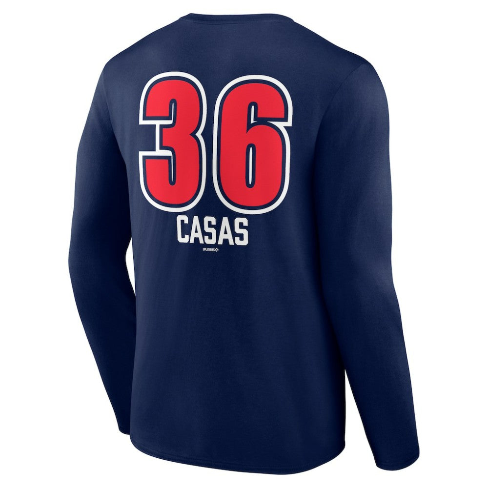 Triston Casas Boston Red Sox Fastball Player Name & Number Long Sleeve T-Shirt - Navy T-shirts
