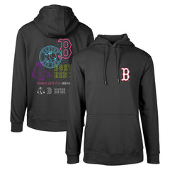 Boston Red Sox Levelwear Podium Vintage Pullover Hoodie - Black Hoodies