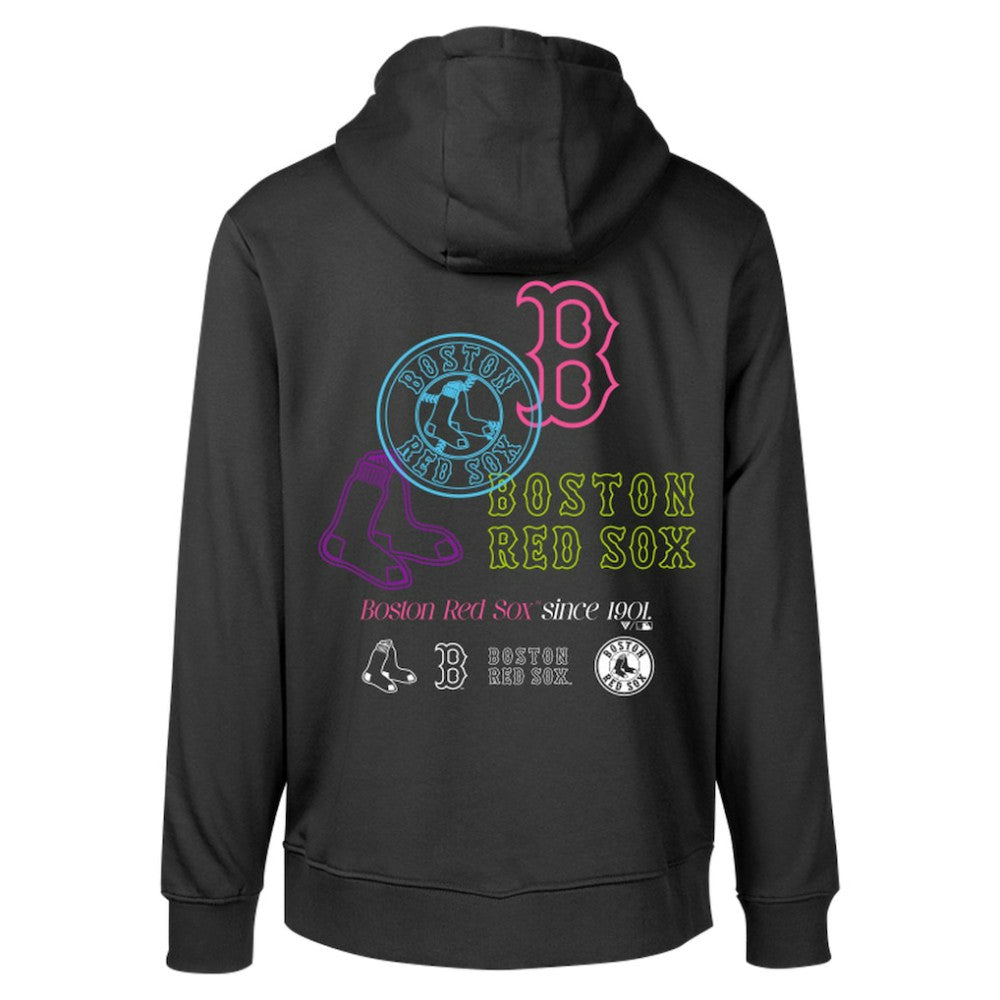 Boston Red Sox Levelwear Podium Vintage Pullover Hoodie - Black Hoodies
