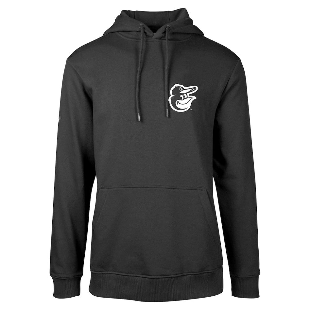 Baltimore Orioles Levelwear Podium Vintage Pullover Hoodie - Black Hoodies