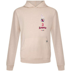 Los Angeles Angels Levelwear Base Line Pullover Hoodie - Cream Hoodies