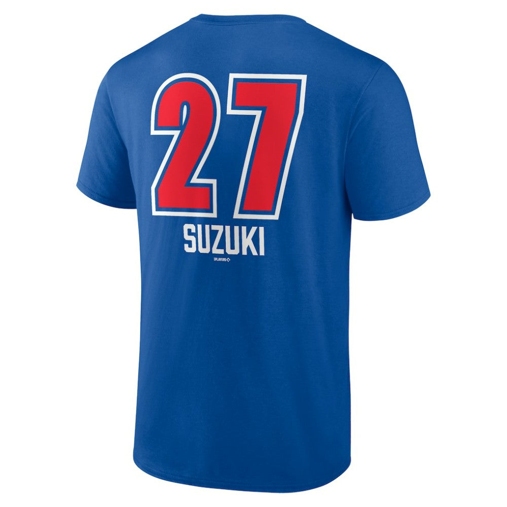 Seiya Suzuki Chicago Cubs Fastball Player Name & Number T-Shirt - Royal T-shirts