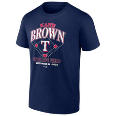 Kane Brown x Texas Rangers Fanatics T-Shirt - Navy T-shirts
