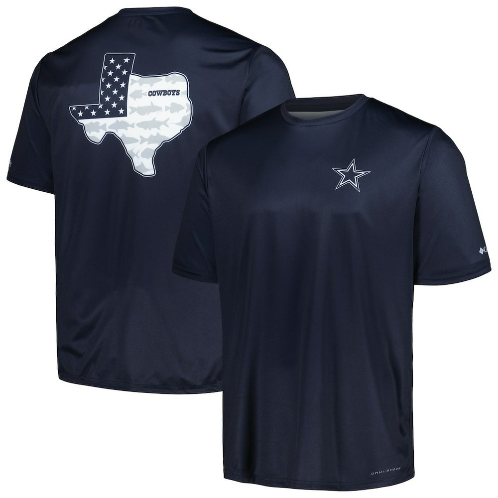 Dallas Cowboys Terminal Tackle Omni-Shade Texas T-Shirt - Navy T-shirts