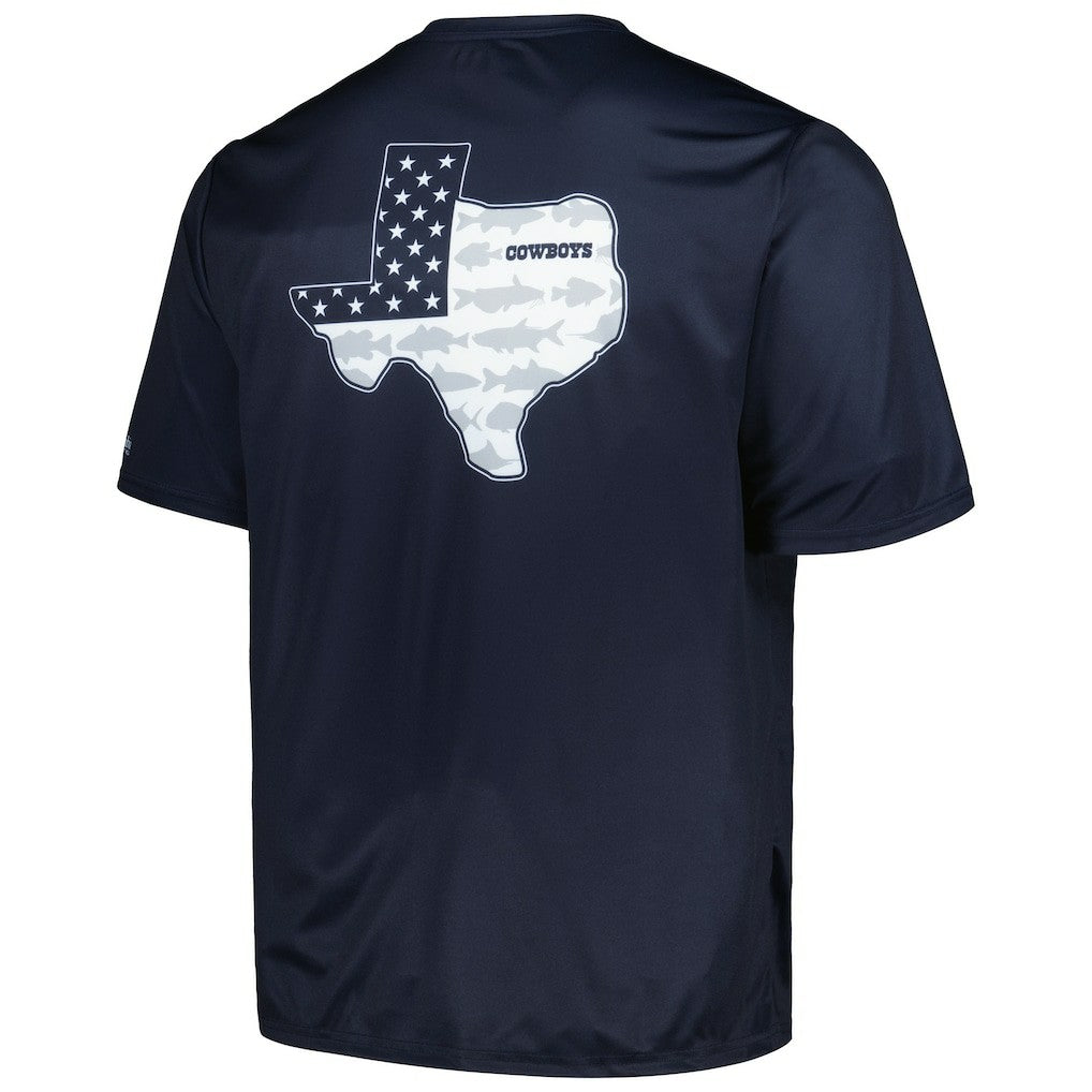 Dallas Cowboys Terminal Tackle Omni-Shade Texas T-Shirt - Navy T-shirts