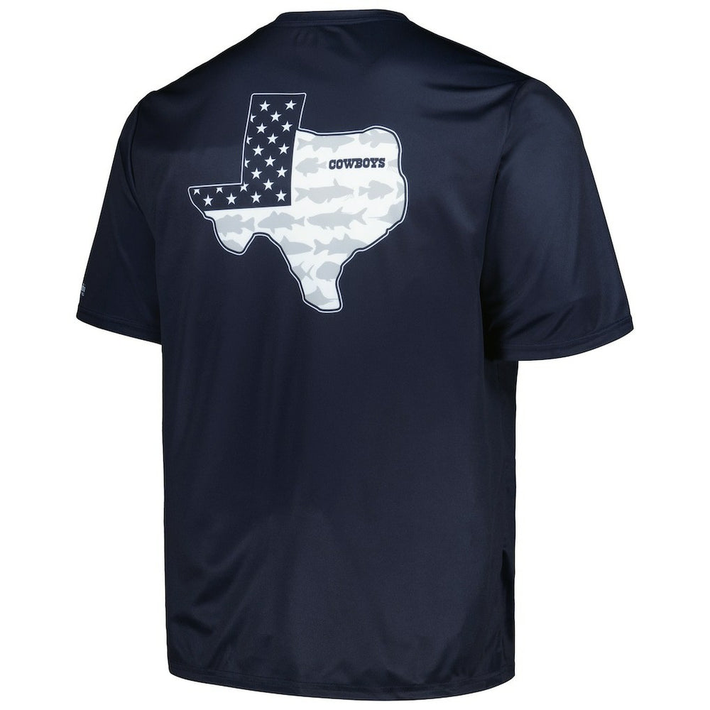 Dallas Cowboys Terminal Tackle Omni-Shade Texas T-Shirt - Navy T-shirts