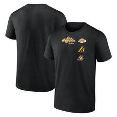 Los Angeles Lakers Graffiti Logo T-Shirt Black outlet