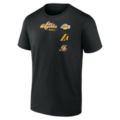Los Angeles Lakers Graffiti Logo T-Shirt Black outlet