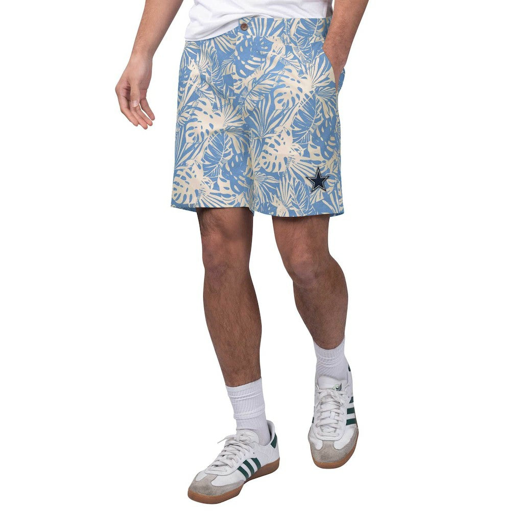 Dallas Cowboys Margaritaville Sand Washed Monstera Party Amphib Shorts - Blue Shorts
