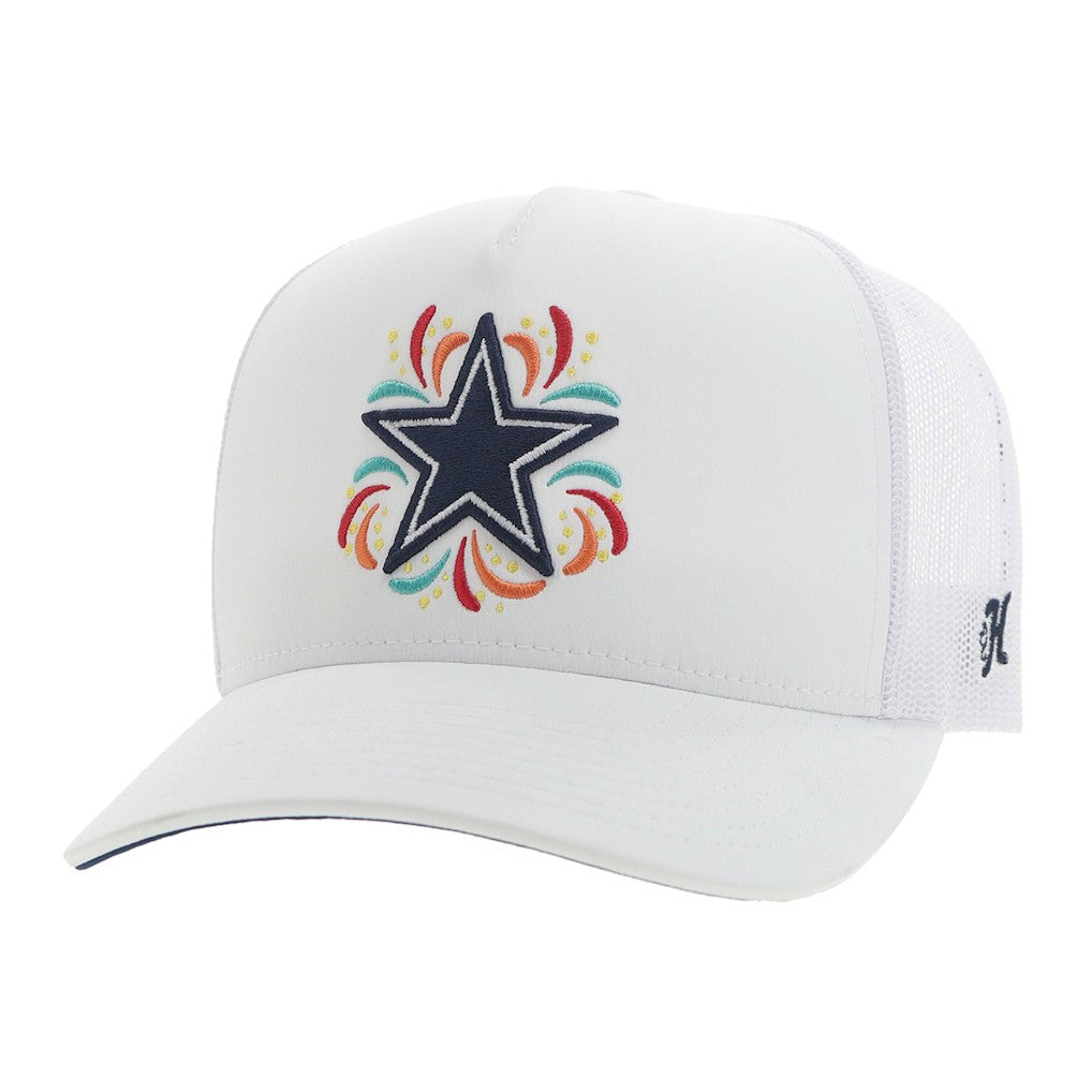 Dallas Cowboys HOOey NFL Fiesta Adjustable Trucker Hat - White