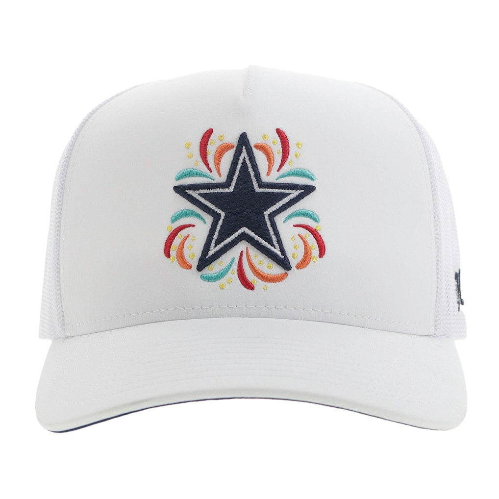 Dallas Cowboys HOOey NFL Fiesta Adjustable Trucker Hat - White