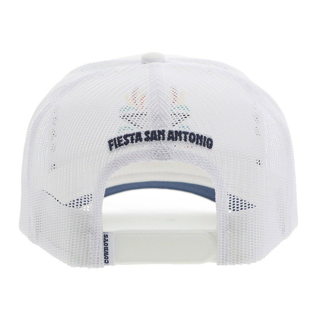 Dallas Cowboys HOOey NFL Fiesta Adjustable Trucker Hat - White