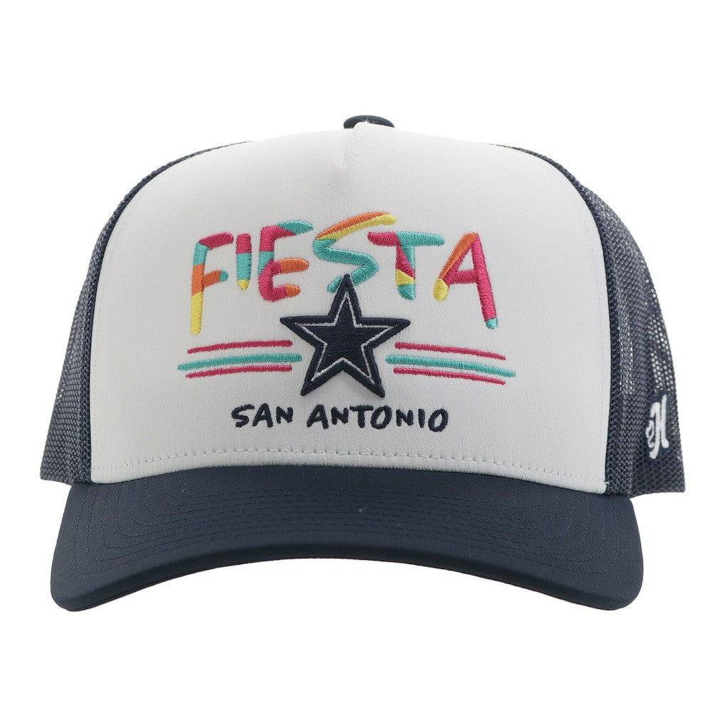 Dallas Cowboys HOOey NFL Fiesta Adjustable Trucker Hat - White/Navy