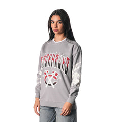 Chicago Blackhawks The Wild Collective Unisex Tie-Dye Double Collar Pullover Sweatshirt - Gray | US 201271293