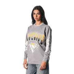 Pittsburgh Penguins The Wild Collective Unisex Tie-Dye Double Collar Pullover Sweatshirt - Gray | US 201271294