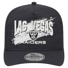 Las Vegas Raiders New Era Throwback Brush Golfer Snapback Hat - Black Hats