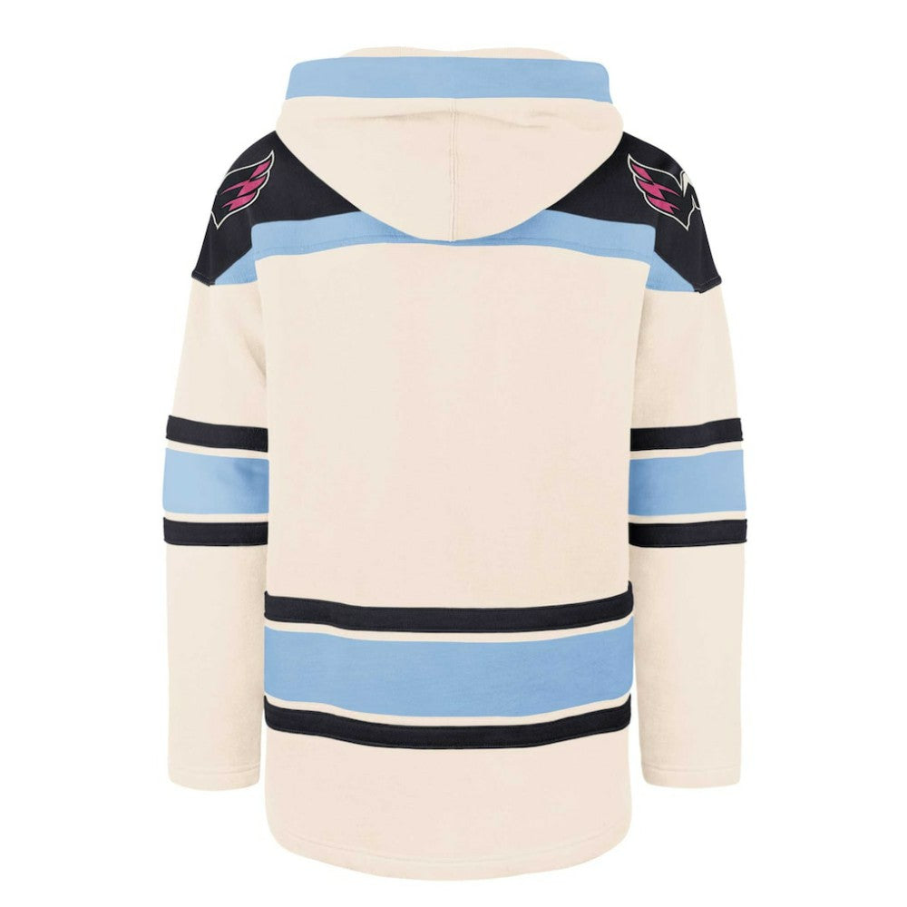 Washington Capitals '47 Cherry Blossom Lacer Pullover Hoodie - Cream | US 201271812