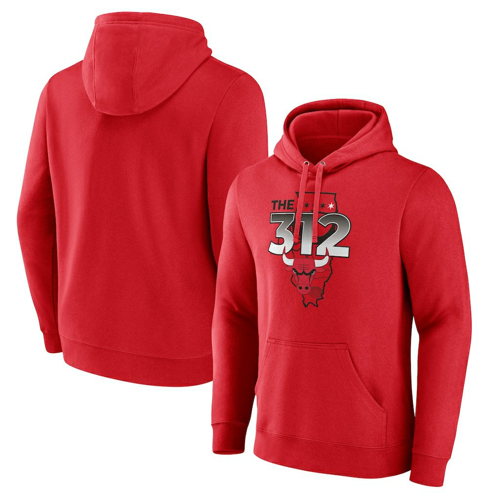 Chicago Bulls Pick & Roll Coverage Pullover Hoodie Red