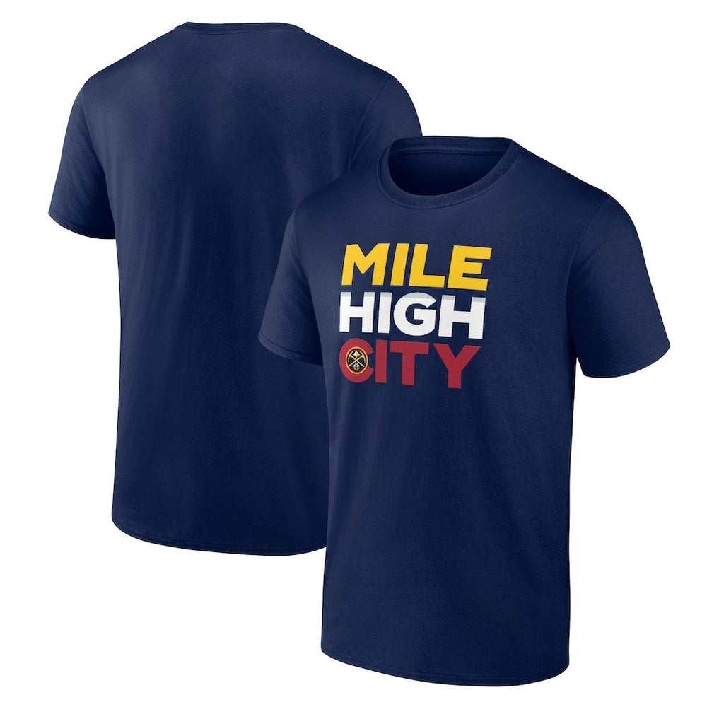 Denver Nuggets Pick & Roll Coverage T-Shirt Navy