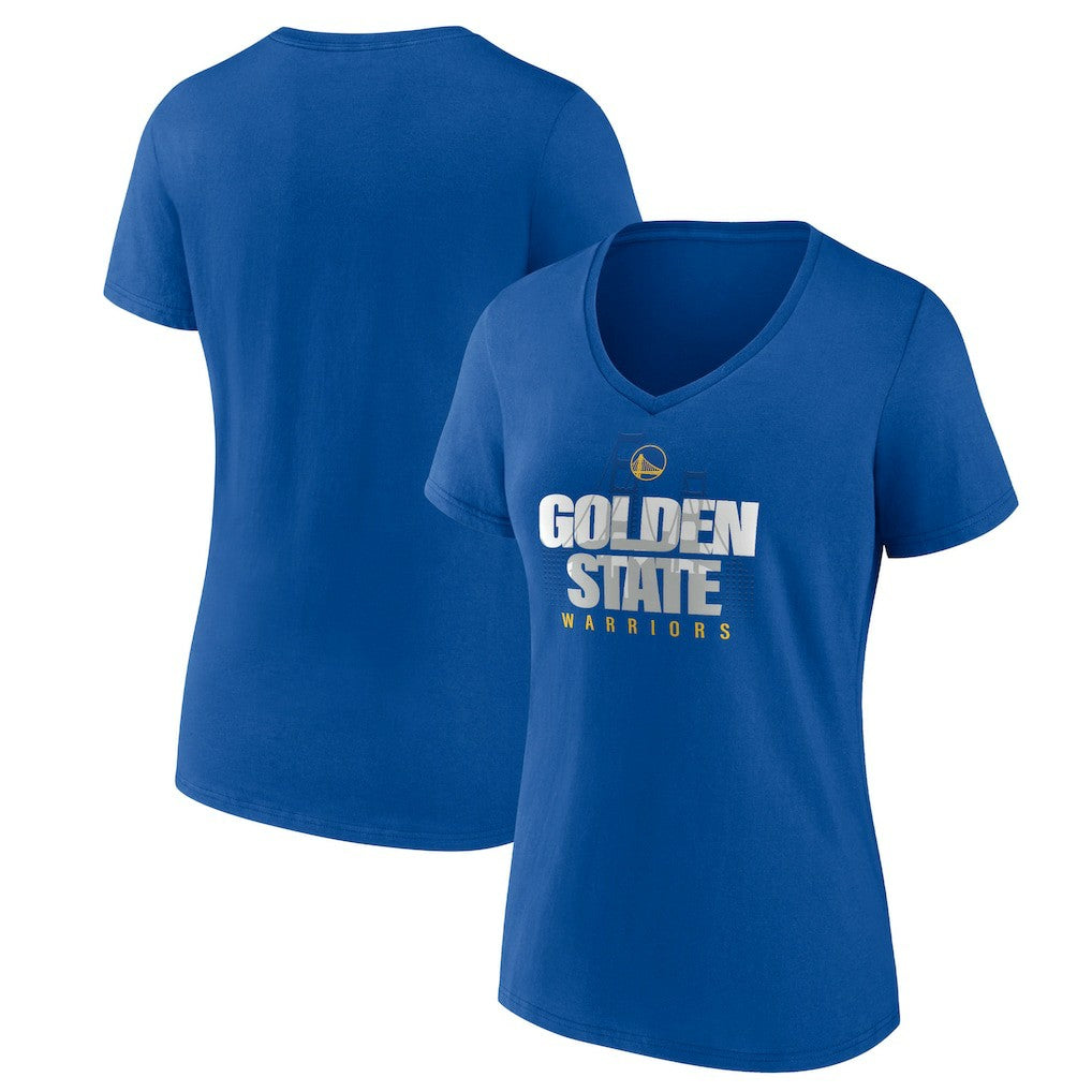 Golden State Warriors Pick & Roll Coverage V-Neck T-Shirt Royal outlet