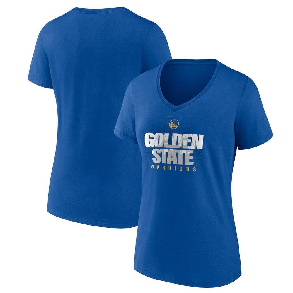 Golden State Warriors Pick & Roll Coverage V-Neck T-Shirt Royal outlet