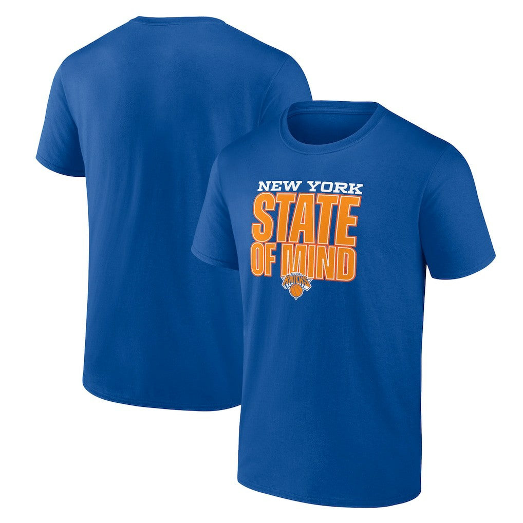 New York Knicks Pick & Roll Coverage T-Shirt Blue - New Era