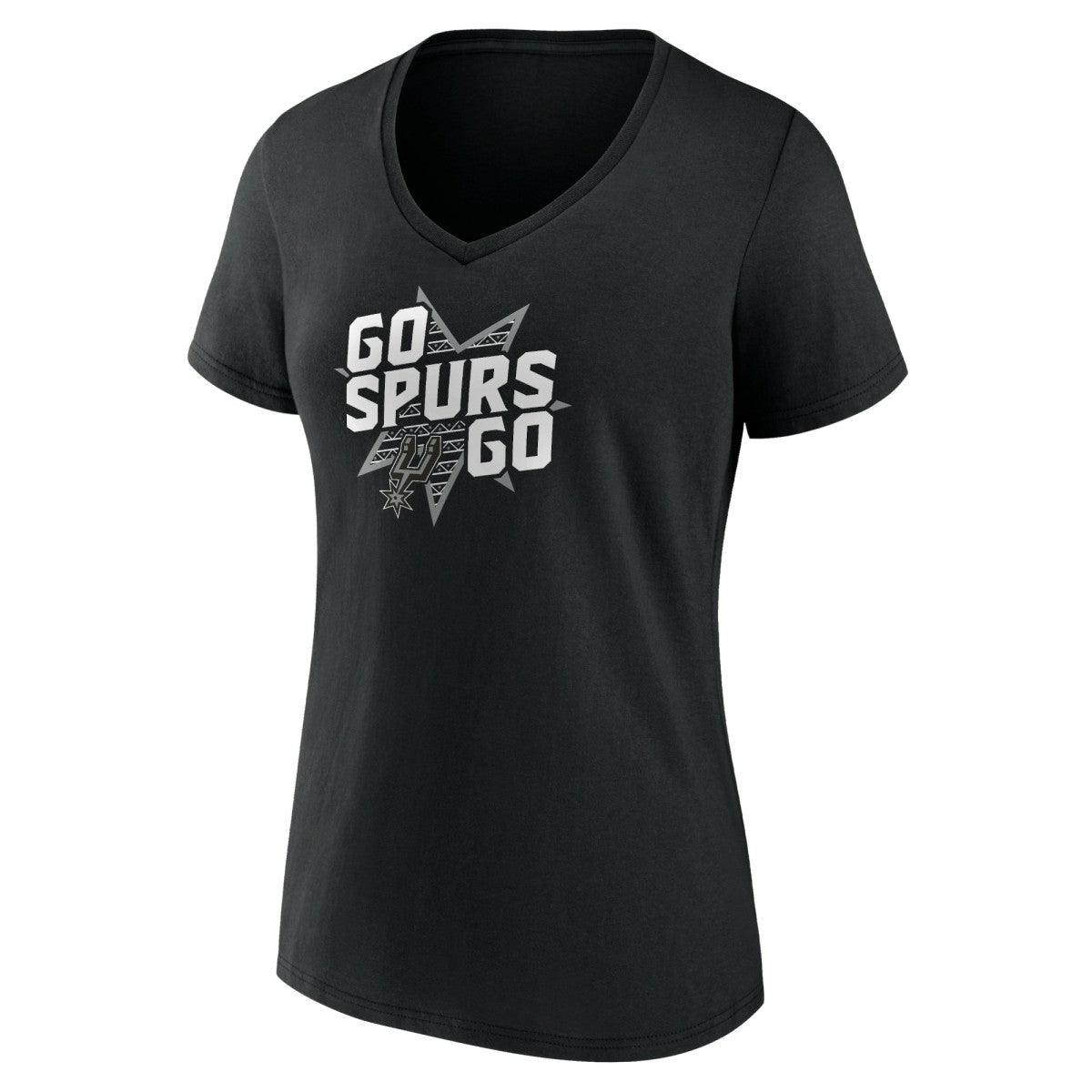 San Antonio Spurs Pick & Roll Coverage V-Neck T-Shirt Black