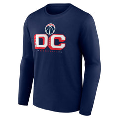 Washington Wizards Pick & Roll Coverage Long Sleeve T-Shirt Navy