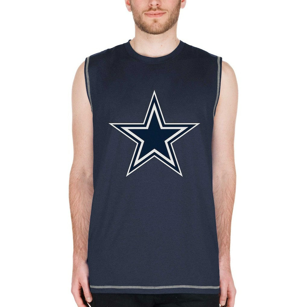Dallas Cowboys New Era Muscle Tank Top - Navy Tops