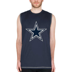 Dallas Cowboys New Era Muscle Tank Top - Navy Tops