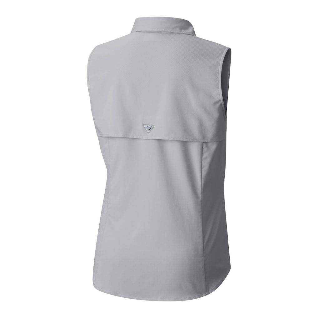 Arizona Cardinals Women's PFG Tamiami Omni-Shade Sleeveless Button-Up Shirt - Gray