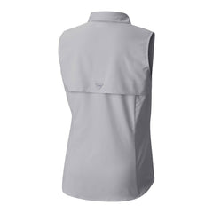 Arizona Cardinals Women's PFG Tamiami Omni-Shade Sleeveless Button-Up Shirt - Gray