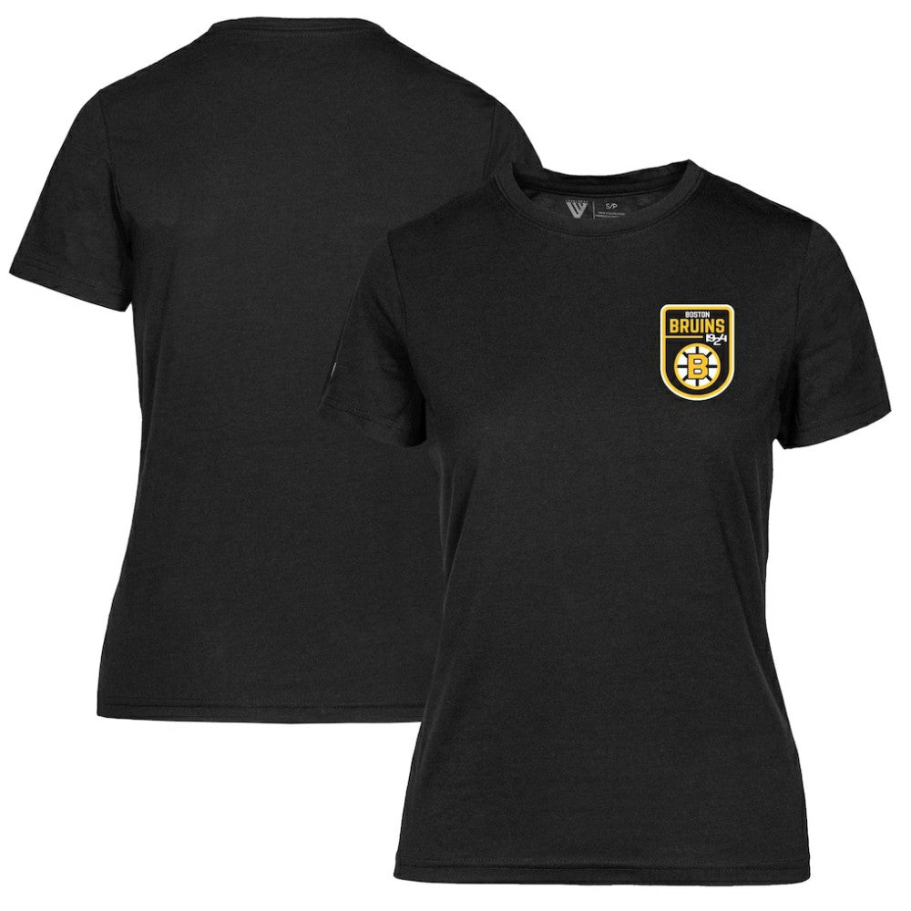 Boston Bruins Levelwear Women's Retro Maddox T-Shirt - Black | US 201275376