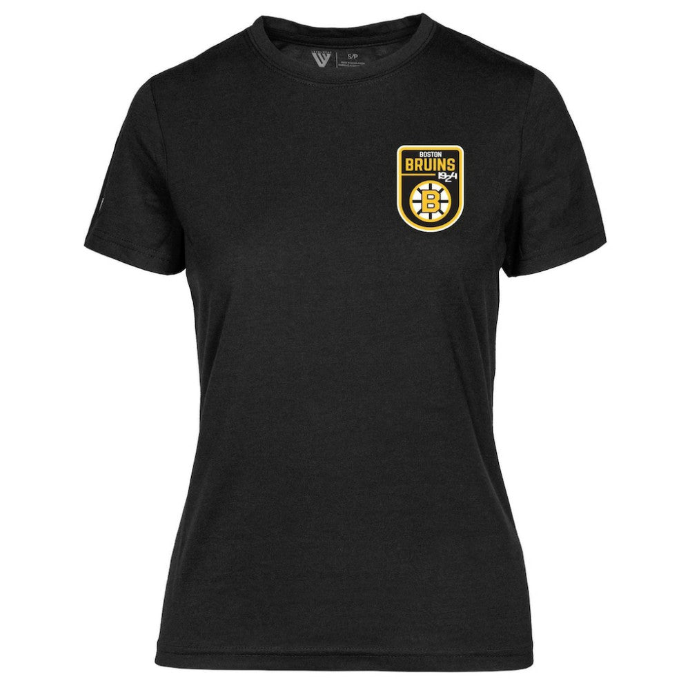 Boston Bruins Levelwear Women's Retro Maddox T-Shirt - Black | US 201275376