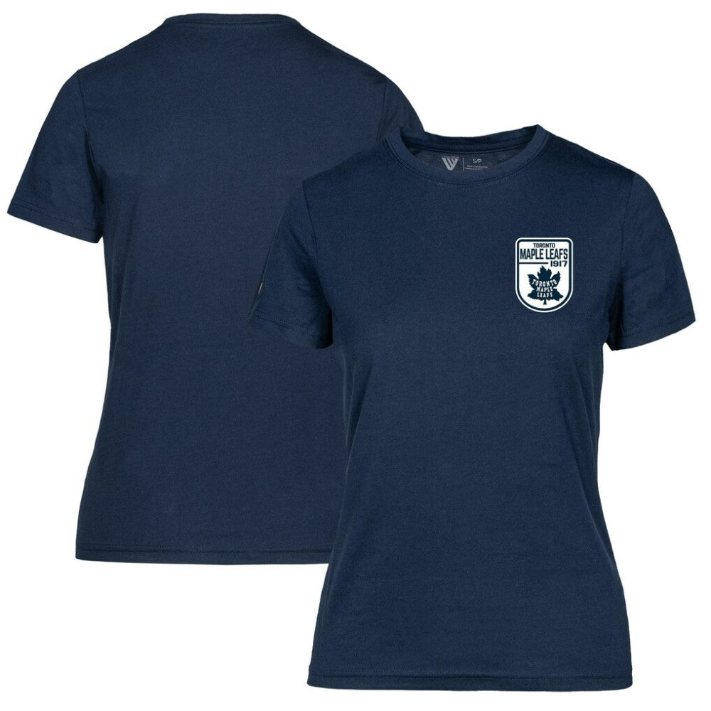 Toronto Maple Leafs Levelwear Women's Retro Maddox T-Shirt - Navy | US 201275387