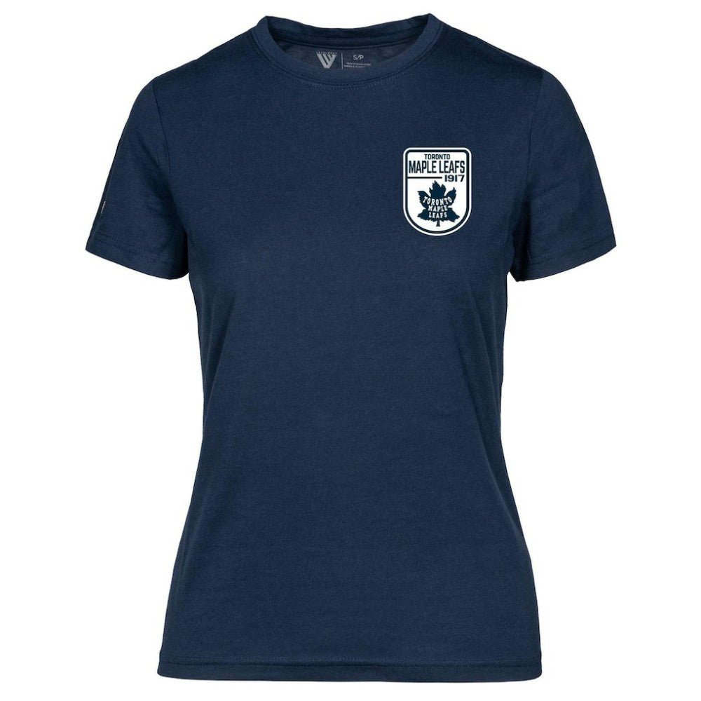 Toronto Maple Leafs Levelwear Women's Retro Maddox T-Shirt - Navy | US 201275387