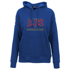 St. Louis Blues Levelwear Women's Retro Adorn Spellout Pullover Hoodie - Blue | US 201275448