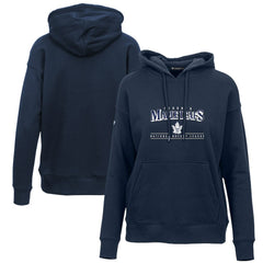 Toronto Maple Leafs Levelwear Women's Retro Adorn Spellout Pullover Hoodie - Navy | US 201275449