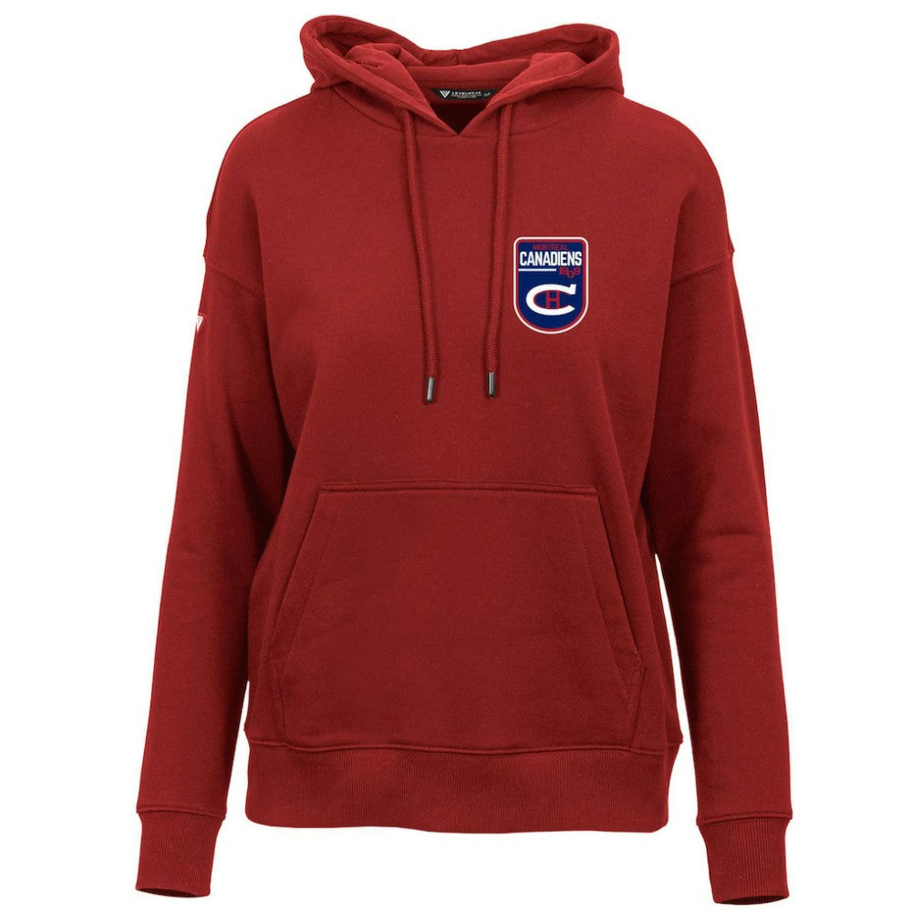 Montreal Canadiens Levelwear Women's Retro Adorn Pullover Hoodie - Red | US 201275467