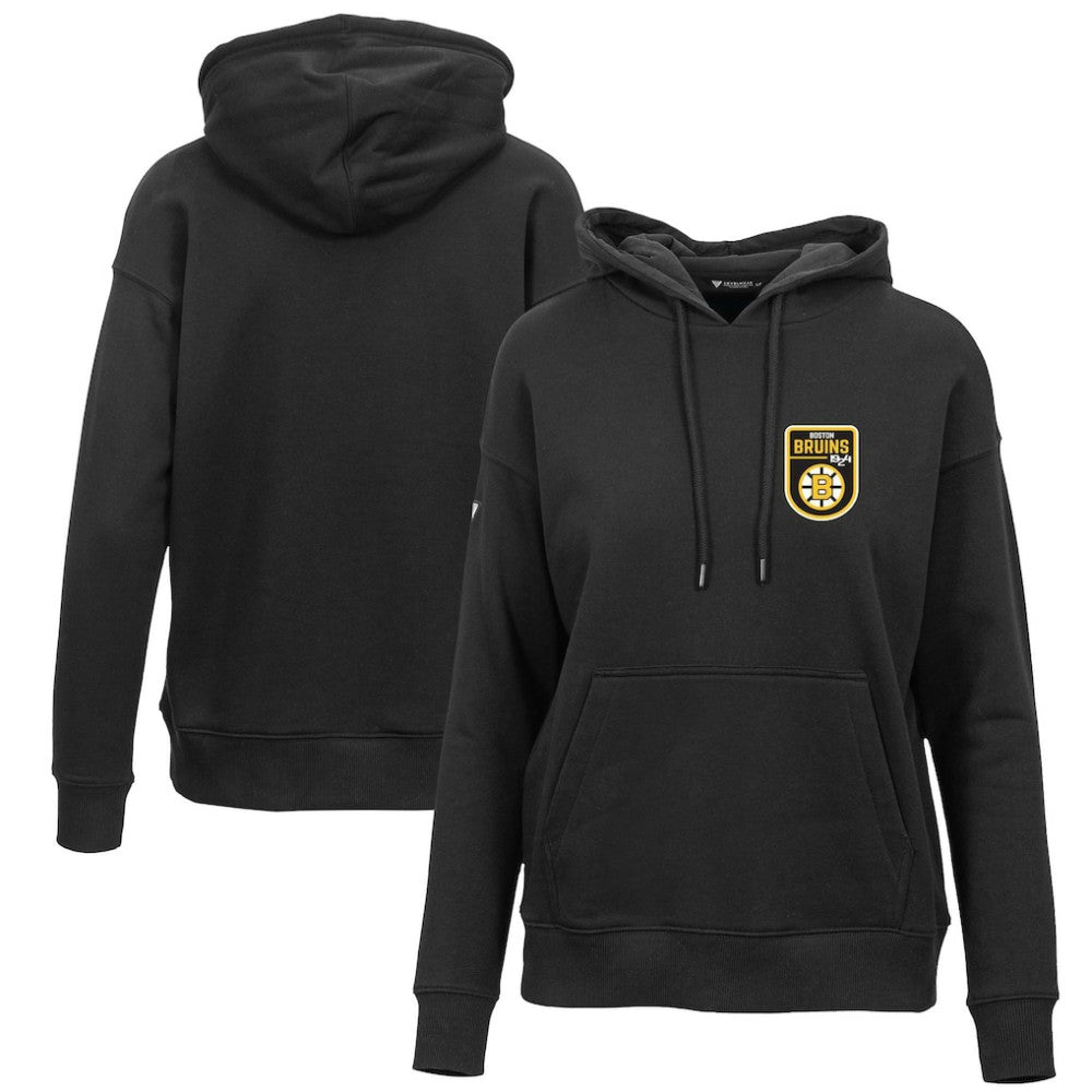 Boston Bruins Levelwear Women's Retro Adorn Pullover Hoodie - Black | US 201275478