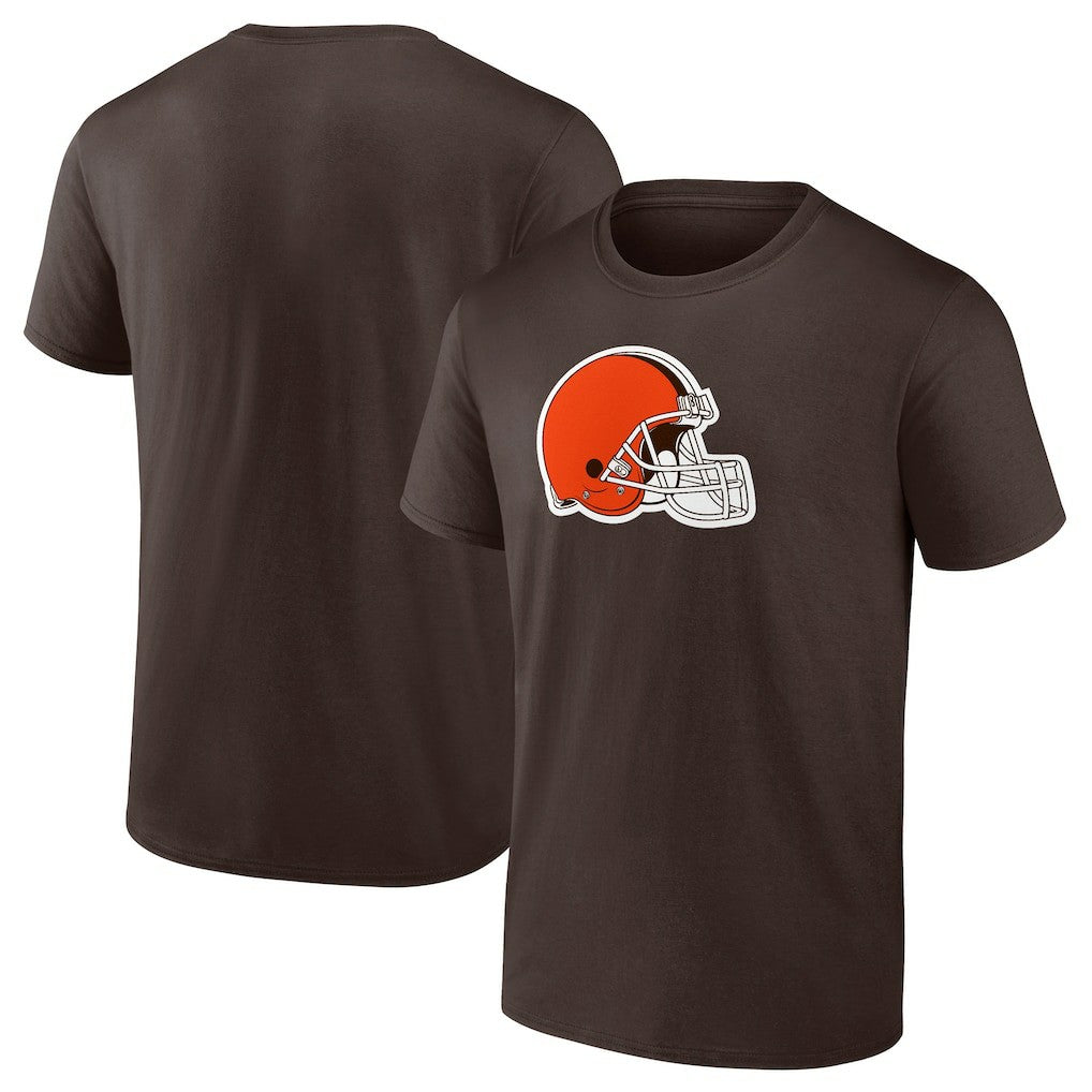 Cleveland Browns Adult Primary Logo T-Shirt - Brown T-shirts