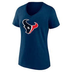 C.J. Stroud Houston Texans Women's Icon Player Name & Number V-Neck T-Shirt - Navy T-shirts