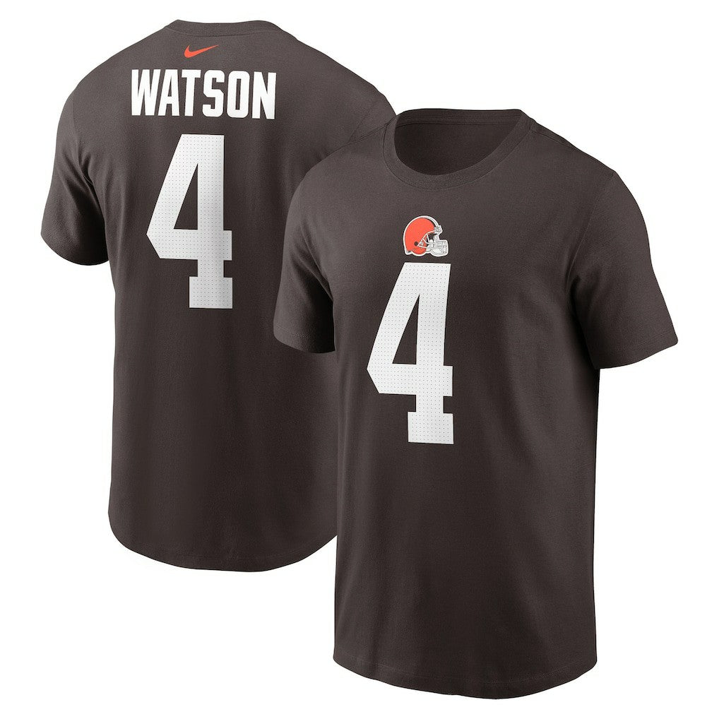 Deshaun Watson Cleveland Browns Player Name & Number T-Shirt - Brown T-shirts